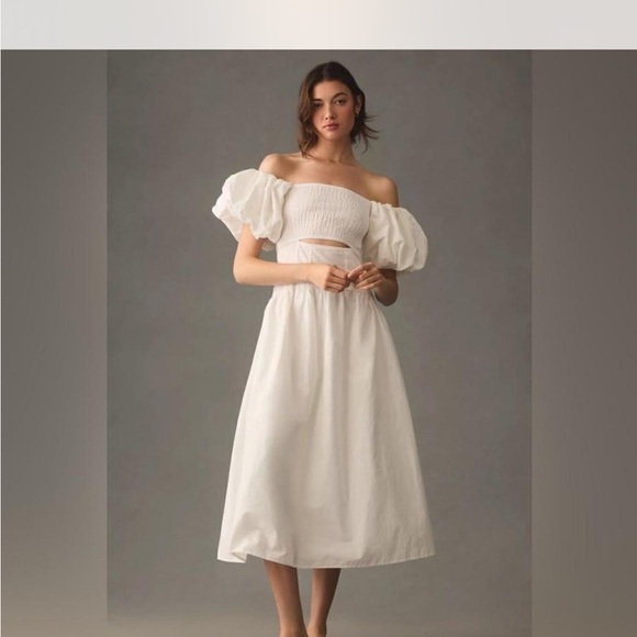 Moon River Off-The-Shoulder Cutout Maxi Dress - Picture 1 of 5